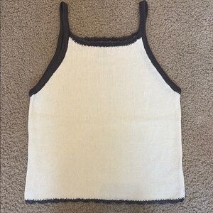 Stylish Cream and Black Women's Top